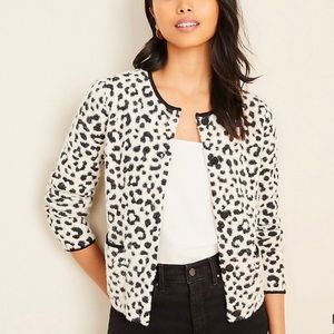 Ann taylor brushed cropped jacket